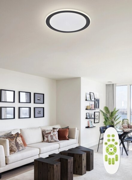 Top Light - LED Stmívatelné stropní svítidlo NORMAN LED/60W/230V černá + DO