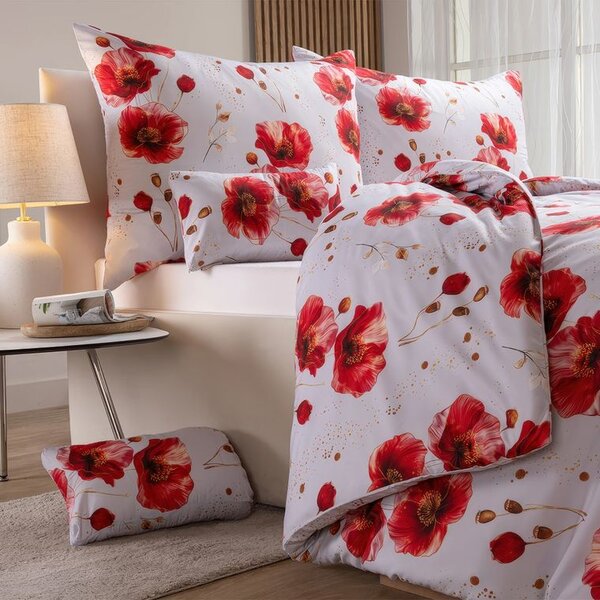 Ložní povlečení z mikrovlákna POPPIES jednolůžko