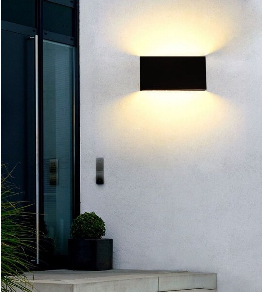 Top Light - LED Venkovní nástěnné svítidlo LED/12W/230V IP65 černá