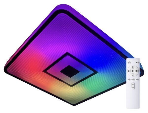 Top Light - LED RGB Stmívatelné stropní svítidlo LED/24W/230V hranatý + DO