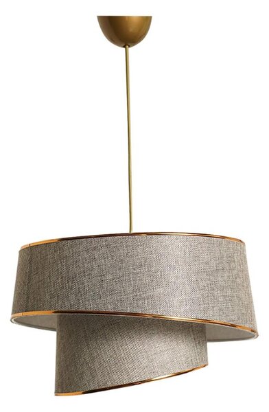 Lustr na lanku BARETTE 1xE27/60W/230V šedá