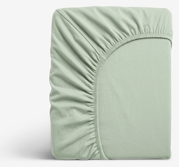 Goldea jersey elastické prostěradlo - šalvějové 90 x 200 cm