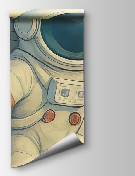 Fototapeta Dva astronauti stojící na planetě, Vesmírné fototapety, Populární fototapety, w03980 - Tapeko.co.cz