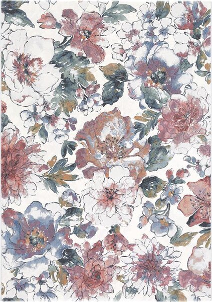 Moderní kusový koberec Ragolle Argentum 63528 6626 Květy vícebarevný Rozměr: 200x290 cm
