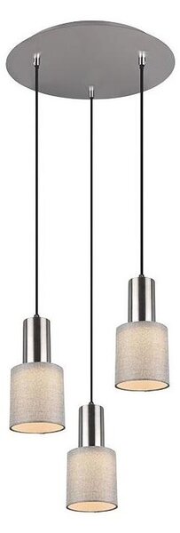 Trio - Lustr na lanku WAILER 3xGU10/5W/230V šedá