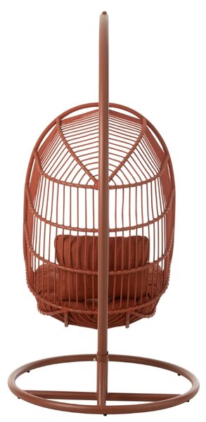 J-line Červené závěsné křeslo Egga