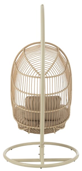 J-line Béžové závěsné křeslo Egga