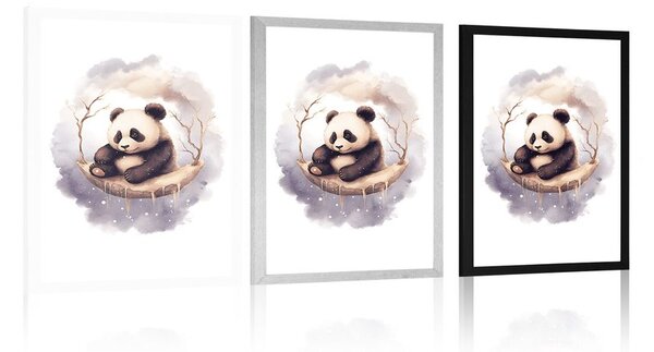 Plakát zasněná panda