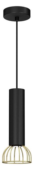 Lustr na lanku DANTE 1xGU10/25W/230V černá/zlatá