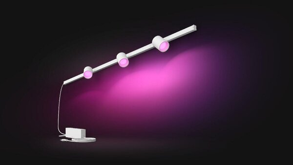 Philips HUE Perifo lištové nástěnné svítidlo se 3 spoty, LED WACA 15,6W 1530lm 2000-6500K RGB, bílá