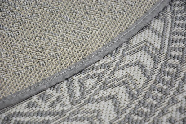 Balta Kulatý koberec Sisal FLAT 48695/637 šedý Rozměr: průměr 120 cm