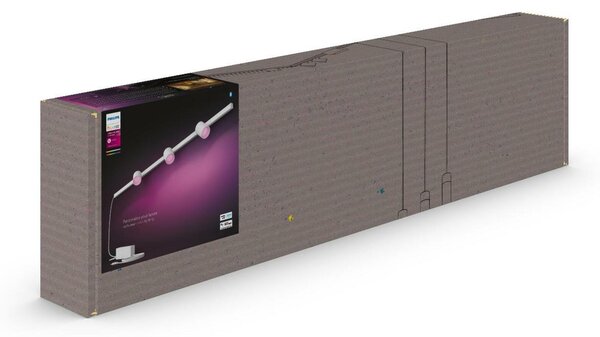 Philips HUE Perifo lištové nástěnné svítidlo se 3 spoty, LED WACA 15,6W 1530lm 2000-6500K RGB, bílá