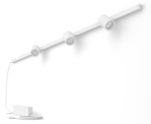 Philips HUE Perifo lištové nástěnné svítidlo se 3 spoty, LED WACA 15,6W 1530lm 2000-6500K RGB, bílá