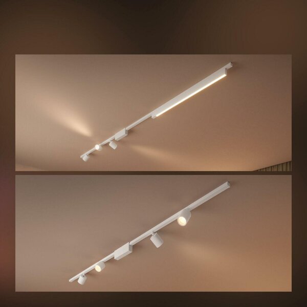 Philips HUE Perifo lištové nástěnné svítidlo se 3 spoty, LED WACA 15,6W 1530lm 2000-6500K RGB, bílá