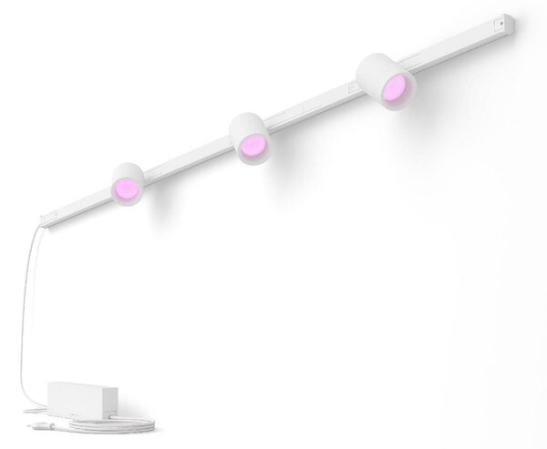 Philips HUE Perifo lištové nástěnné svítidlo se 3 spoty, LED WACA 15,6W 1530lm 2000-6500K RGB, bílá