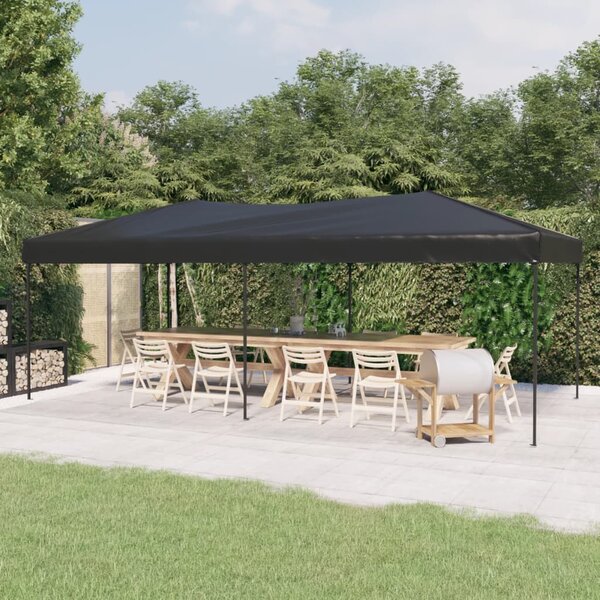 Skládací party stan antracitový 3 x 6 m