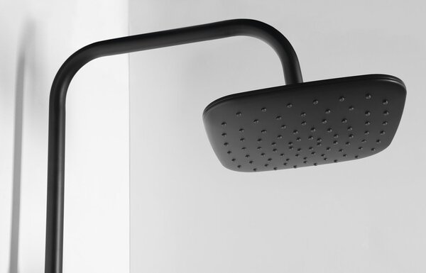 Aqualine Aqualine, KERA sprchový sloup s připojením na baterii, černá, SL435