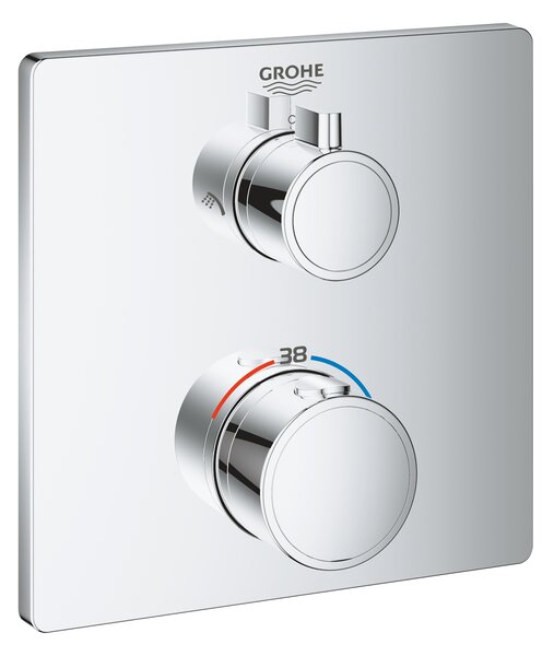 GROHE Grohtherm - Termostatická baterie pro 2 spotřebiče, chrom 24079000