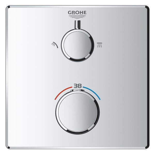 GROHE Grohtherm - Termostatická baterie pro 2 spotřebiče, chrom 24079000