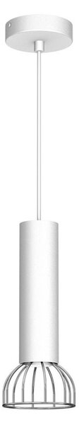 Lustr na lanku DANTE 1xGU10/25W/230V bílá/lesklý chrom