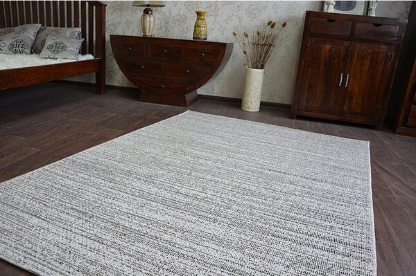 Balta Kusový koberec Sisal FLOORLUX 20389 stříbrný / černý Rozměr: 140x200 cm