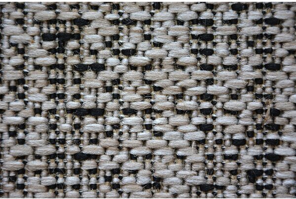 Balta Kusový koberec Sisal FLOORLUX 20389 stříbrný / černý Rozměr: 140x200 cm