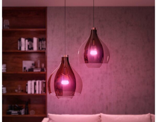 Philips HUE sada Bridge + 2x WACA LED žárovka E27 A60 9W 1100lm 2000-6500K RGB IP20 + ovladač