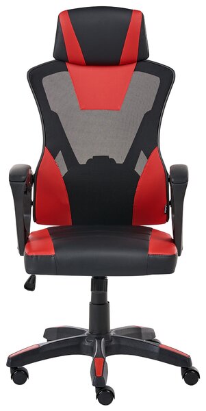 Kancelářská židle IGNIS Umělá kůže Červená