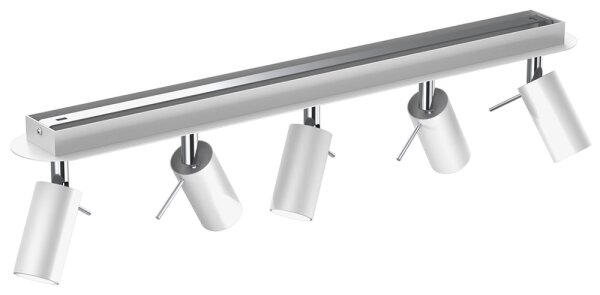 Bodové svítidlo PRESTON 5xGU10/MR11/40W/230V bílá/chrom