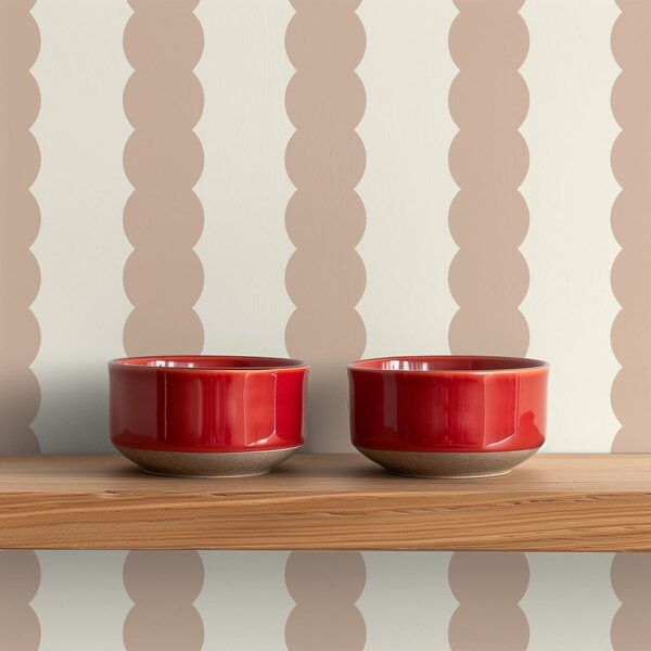 Tapety Béžové vlnovky ve stylu minimalismu, Tapety geometrie, Tapety pruhy, a01182v2 : uwalls.cz