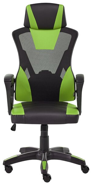 Kancelářská židle IGNIS Umělá kůže Limetková