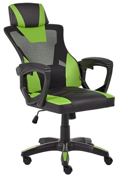 Kancelářská židle IGNIS Umělá kůže Limetková