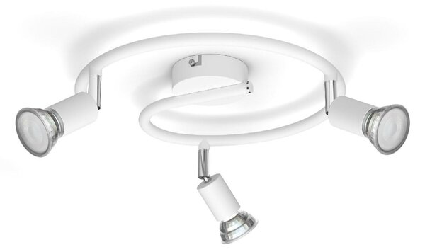 Philips Limbali bodové svítidlo 3x GU10 50W bez zdroje IP20, bílé