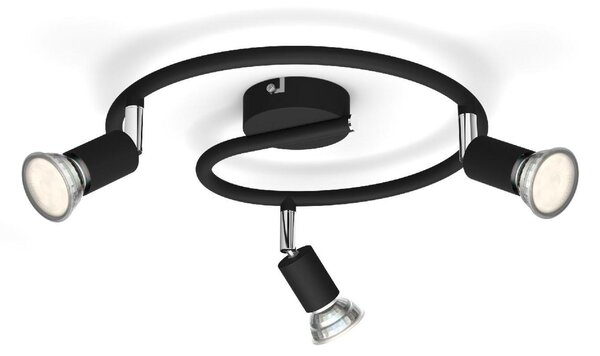 Philips Limbali bodové svítidlo 3x GU10 50W bez zdroje IP20, černé