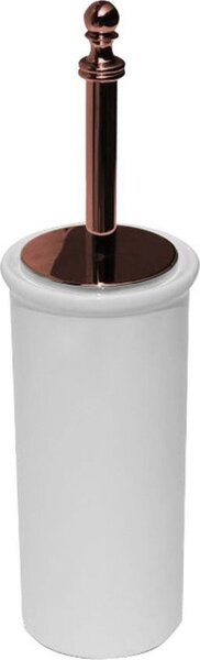 Sapho PERLA retro WC štětka na postavení, keramika, růžové zlato PE1207