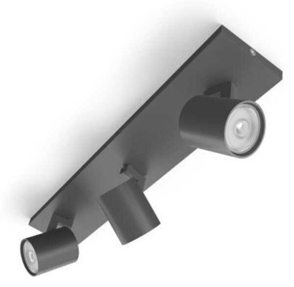 Philips Runner bodové svítidlo 3x GU10 20W bez zdroje IP20, černé