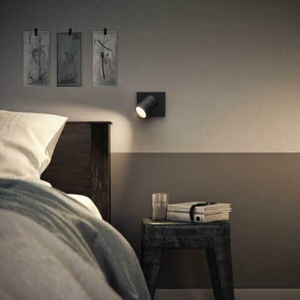 Philips Runner bodové svítidlo 1x GU10 20W bez zdroje IP20, černé