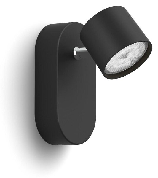 Philips Star bodové LED svítidlo 1x4,5W 500lm 2700K IP20 stmívatelné, černé