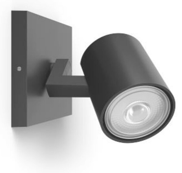 Philips Runner bodové svítidlo 1x GU10 20W bez zdroje IP20, černé