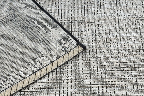 Balta Kusový koberec SISAL FLOORLUX 20401 stříbrný / černý Rozměr: 120x170 cm