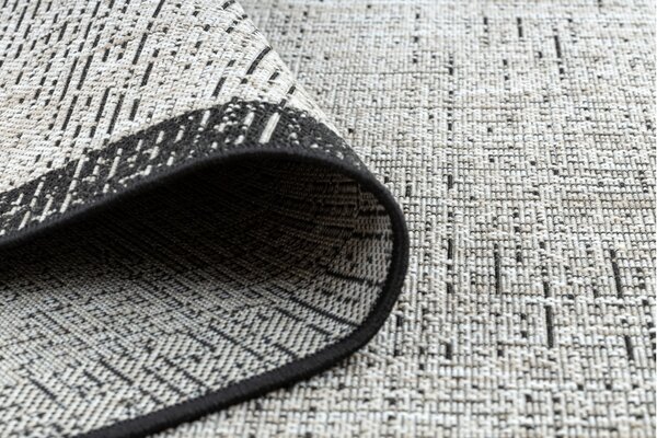 Balta Kusový koberec SISAL FLOORLUX 20401 stříbrný / černý Rozměr: 120x170 cm