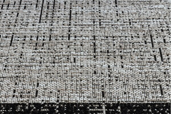 Balta Kusový koberec SISAL FLOORLUX 20401 stříbrný / černý Rozměr: 120x170 cm
