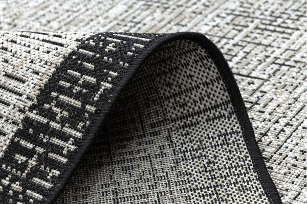 Balta Kusový koberec SISAL FLOORLUX 20401 stříbrný / černý Rozměr: 120x170 cm