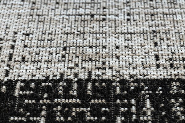 Balta Kusový koberec SISAL FLOORLUX 20401 stříbrný / černý Rozměr: 120x170 cm