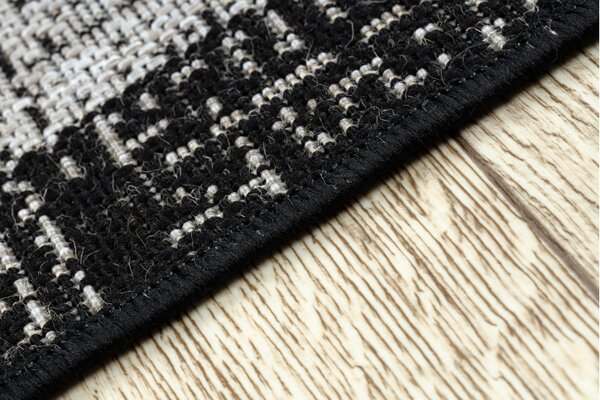 Balta Kusový koberec SISAL FLOORLUX 20401 stříbrný / černý Rozměr: 120x170 cm
