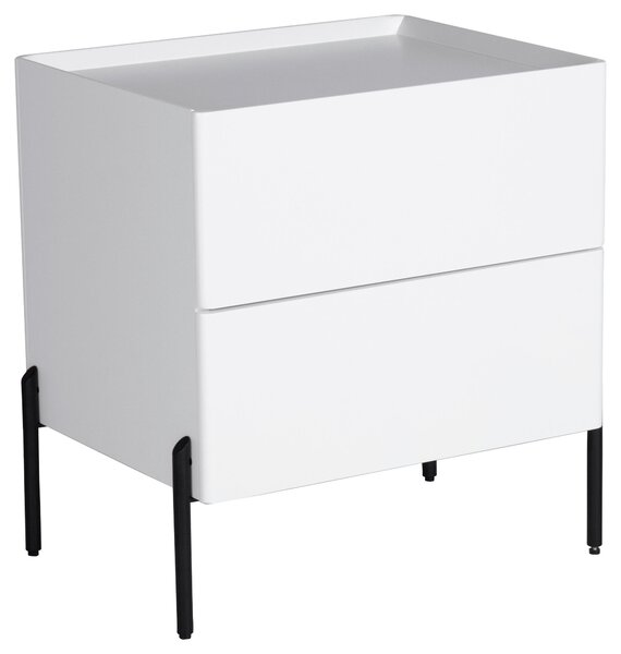 NOČNÍ STOLEK, bílá, 50/55/40 cm Livetastic - Online Only noční stolky, Online Only