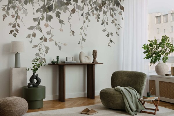 Fototapety Jemné visící lístky, Fototapety příroda, Fototapety listy, w05526 : uwalls.cz