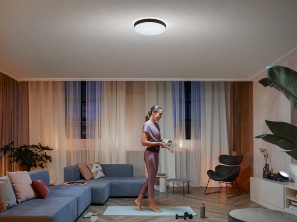 Philips - LED Stmívatelné stropní svítidlo Hue ENRAVE L LED/33,5W/230V černá+ DO