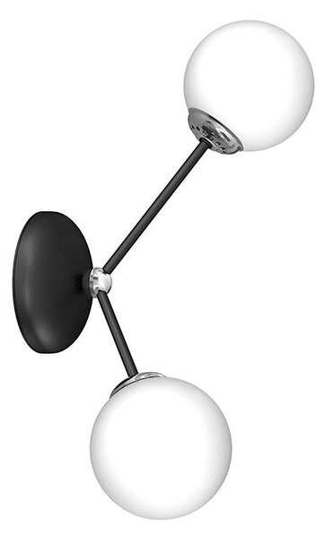 Nástěnné svítidlo JOY 2xE14/40W/230V černá/lesklý chrom