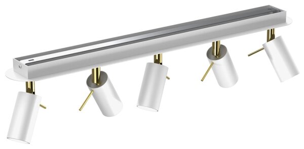 Bodové svítidlo PRESTON 5xGU10/MR11/40W/230V bílá/zlatá